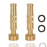 VNEIRSHAH brass adjustable twist nozzle front view showing sturdy construction for heavy use