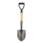 VNIMTI shovel round-head with wooden D-handle for precise garden digging