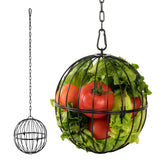 Voikm hanging chicken feeder ball with a 7.1-inch orb for enrichment.