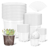 VOKOY clear nursery pots with drainage for easy plant monitoring