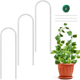Vokvaktak 3-pack U-Shape Acrylic Trellis on a pot, supporting small climbers.