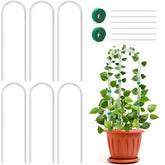 Vokvaktak U-Shape Acrylic Trellis 16-inch clear support for climbing pothos and ivy.