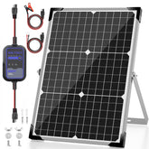 Voltset 30W 12V solar panel ready for compact outdoor charging