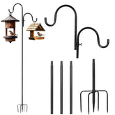 Vomsocs double shepherds hook outdoor use with height-adjustable options for versatile hanging.