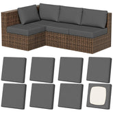 Vorshape 8-piece stretch cushion covers on outdoor sofa for a refreshed patio look.