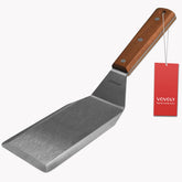 Vovoly spatula blade close-up, thick stainless steel for heavy-duty cooking