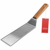 Vovoly stainless steel spatula with 3x8 inch blade for burgers.