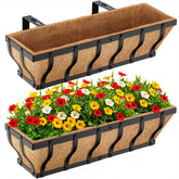 VOXOR railing planter box 24-inch product shot for sturdy balcony gardening