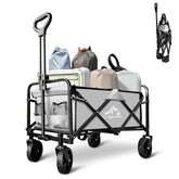 VOYSIGN foldable wagon folded state for compact trunk storage.