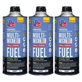 VP Racing Multi-Mix 40:1 premixed fuel being poured for easy outdoor tool fueling