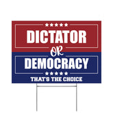 Vrogadso Anti Trump yard sign 12x18 with bold red-blue design for high visibility