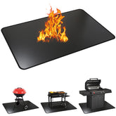 Vsvgmoq grill mats guard deck from heat and spills during outdoor grilling.