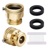 Vtenyeo brass vacuum breaker on hose bib prevents backflow and protects water supply