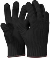 V TOWER aramid oven gloves with fingers for precise grilling and cooking grip.