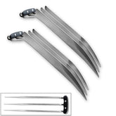 Vulcan Gear Wolverine claw set 11-inch steel blades for cosplay and stage use