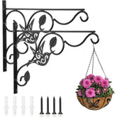 Vumdua hanging plant bracket with bird-feeder focus for outdoor decor and stability.