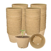VWPVDEEG 4-inch peat pot seed starter, biodegradable and soil-friendly