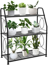 VyGrow 3-tier plant stand assembly shows quick setup and solid base.