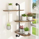 VyGrow rotating window plant shelf assembly shows easy setup for sun-loving plants