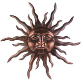 VZVXCC sun wall art 30 inch bronze finish, ideal for indoors and outdoors
