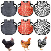 VZZNN 6Pcs chicken saddles protect hens' backs during mating for calmer flocks.