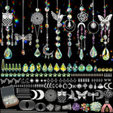 VZZNN 860pcs suncatcher kit for adults, easy rainbow decor.
