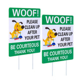 WaaHome pack of two double-sided yard signs with stakes for outdoor use
