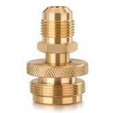 WADEO propane tank adapter with 3-8 flare connection for secure cooking setups.