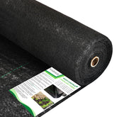 WAENLIR weed barrier fabric roll blocks weeds while allowing water through.