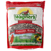 Wagner's Cardinal Blend bag front attracts cardinals and songbirds.
