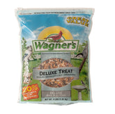 Wagner's Deluxe Treat Blend wild bird food 4-lb bag attracts a variety of songbirds.