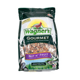 Wagner's Nut 'N Fruit Gourmet wild bird food 5lb pack promotes year-round backyard feeding.