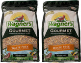 Wagner's 22056 Waste Free Gourmet blend packaging shows a 5 lb bag for easy backyard feeding