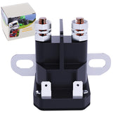 WAH YUE HING 12V starter solenoid front view, compatible with John Deere and other mowers