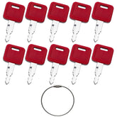 WAH LIN PARTS H800 ignition keys pack with ring for John Deere and Hitachi machines.