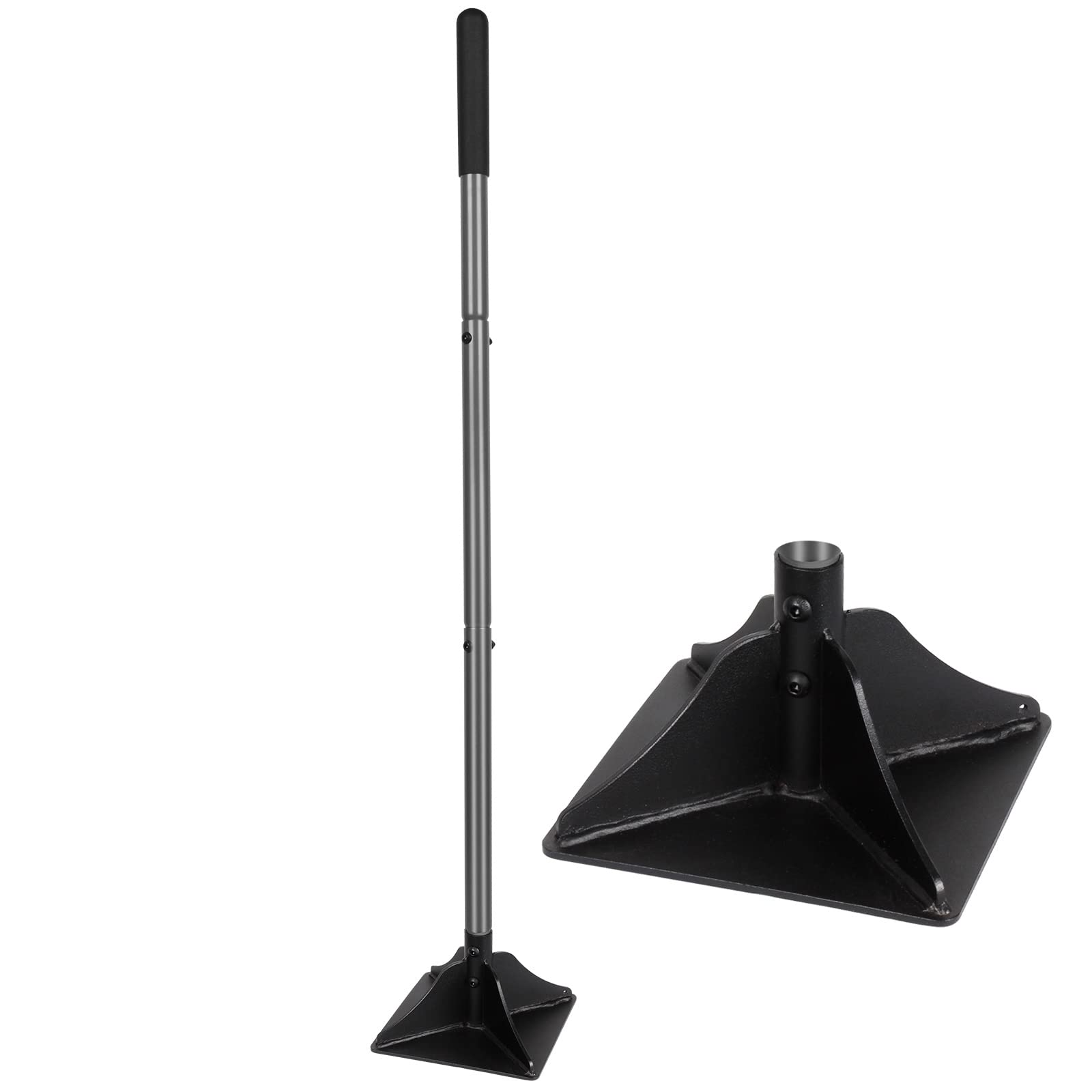 Walensee steel tamper head with 8x8 surface for durable leveling