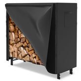 Walmann 4ft firewood rack assembly demonstrates sturdy frame for organized outdoor storage.
