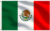 WANSHUNDE Mexican flag 3x5 outdoor unfurled in sunlight for bold outdoor display