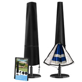 Wanocean patio umbrella cover waterproof fits 7-11 ft umbrellas and protects from rain.