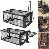 Wanqueen humane rat trap, back view, outdoor-ready design for compact spaces.