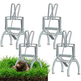Wanqueen 4-pack mole traps ready for easy lawn deployment