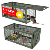 Wanqueen humane mouse trap pack front view for easy one-handed operation.