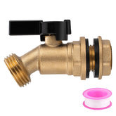 Wantmatch rain barrel spigot 3-4in GHT for leak-free water collection.