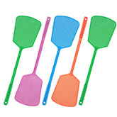 Wapodeai five-pack fly swatter set in vivid colors for quick identification.