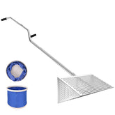 WARELOOR Sea Flea Rake with 52-inch curved handle for easy beach treasure search