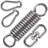 WAREMAID Hammock Chair Spring showing balanced outdoor bounce for comfort