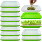 Warmfarm seed sprouter tray with drain holes enabling quick germination and water control