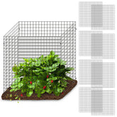 Warmfarm square plant cage assembled protects seedlings while staying low-profile.