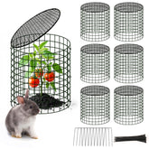 WarmFarm square plant cages pack protects seedlings from deer while promoting airflow
