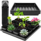 Warmfarm thick seedling trays with three-pics layout for tidy seed starting and easy movement